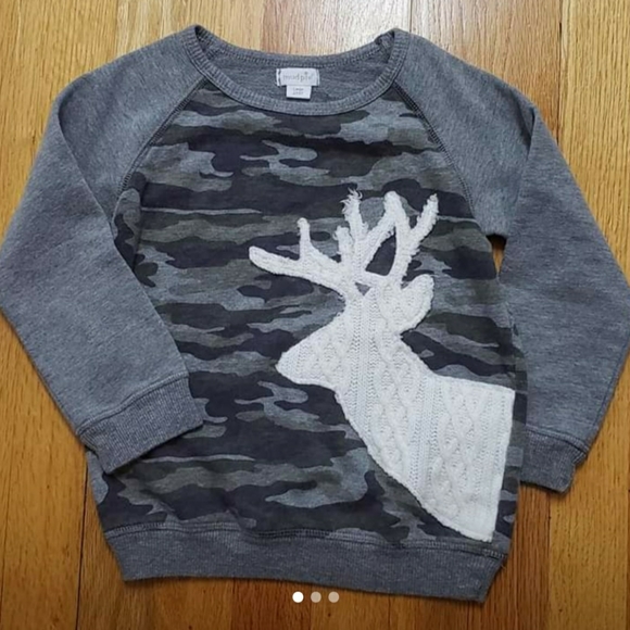 Mud Pie Other - MudPie Girl's Camo Shirt with Deer 4T/5T
